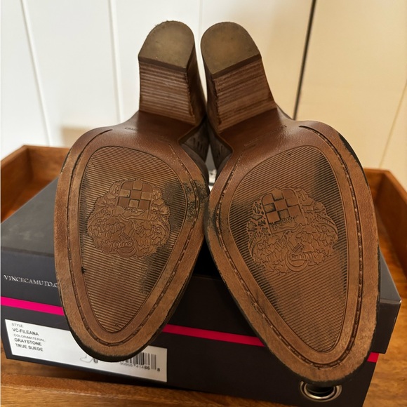 Vince Camuto Gray Suede Ankle Boots - Picture 7 of 8